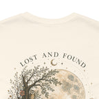 Lost and Found | Vintage T-shirt met maan- en bloemenprint