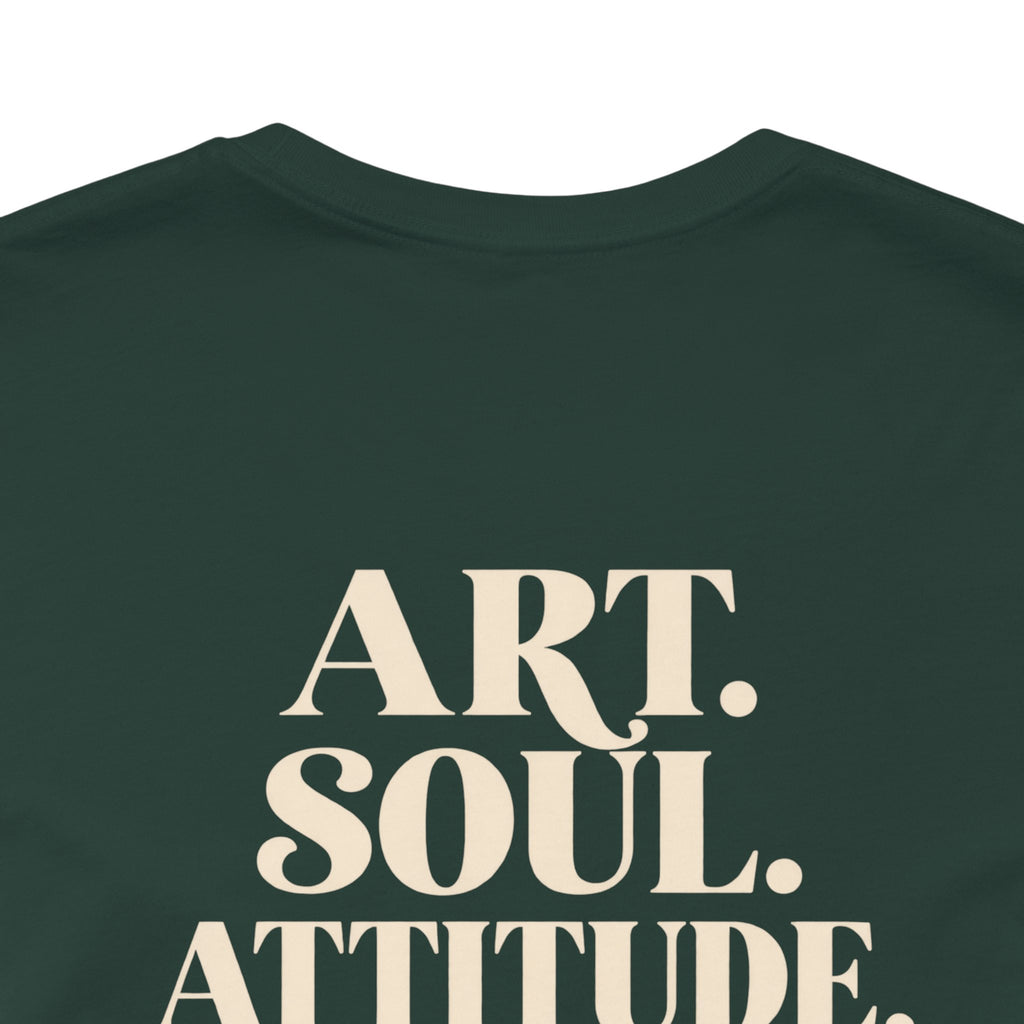 Art. Soul. Attitude. Stretch. | Lotus | Unisex Tee | Stretch.