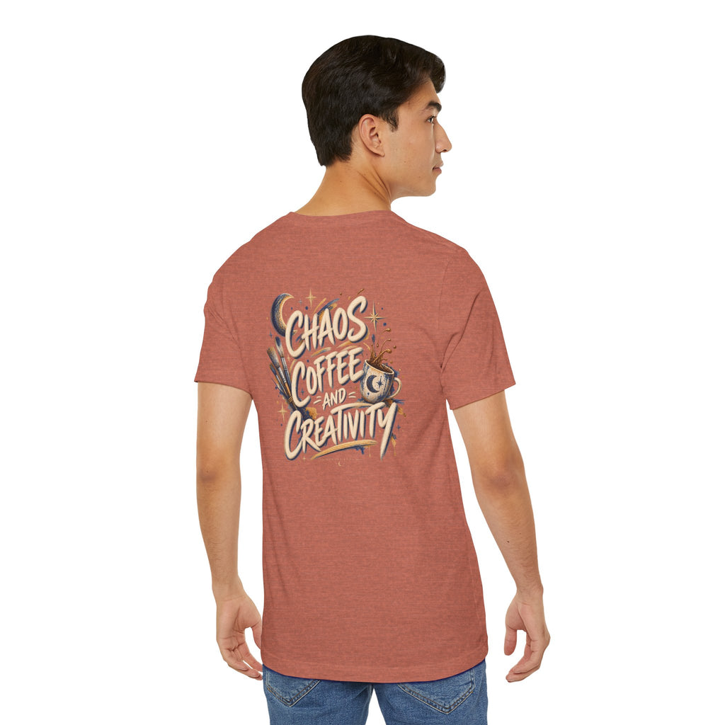 Powered by Chaos & Coffee | Unisex Tee | Unfiltered