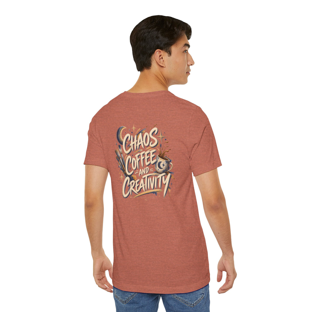 Powered by Chaos & Coffee | Unisex Tee | Unfiltered