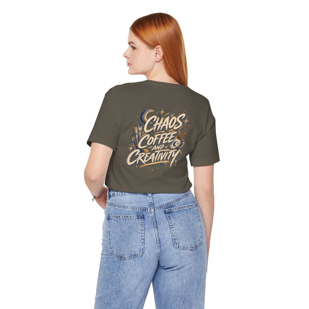 Powered by Chaos & Coffee | Unisex Tee | Unfiltered
