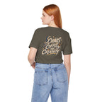 Powered by Chaos & Coffee | Unisex Tee | Unfiltered