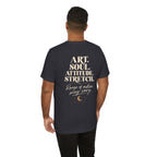 Art. Soul. Attitude. Stretch. | Lotus | Unisex Tee | Stretch.