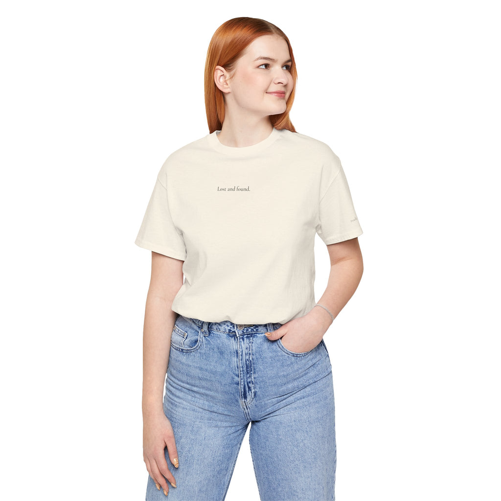 Lost and Found | Vintage T-shirt met maan- en bloemenprint
