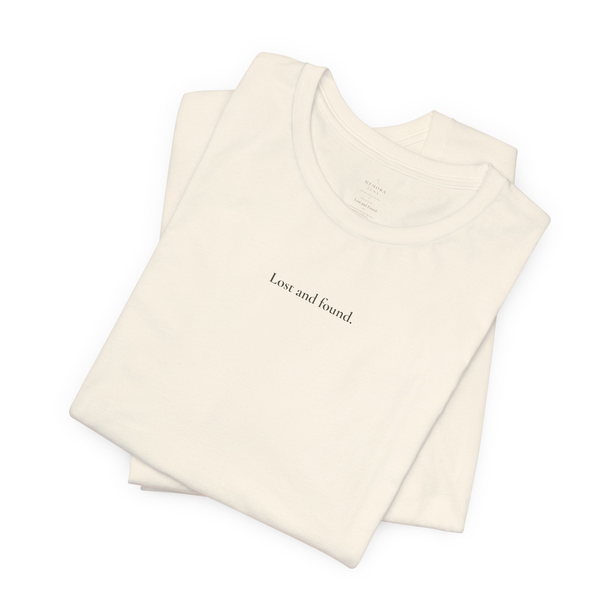 Lost and Found | Vintage T-shirt met maan- en bloemenprint