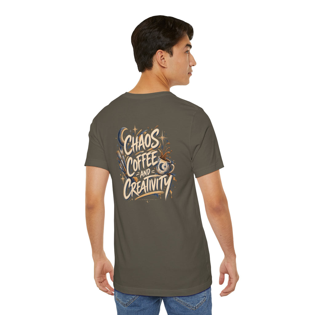 Powered by Chaos & Coffee | Unisex Tee | Unfiltered