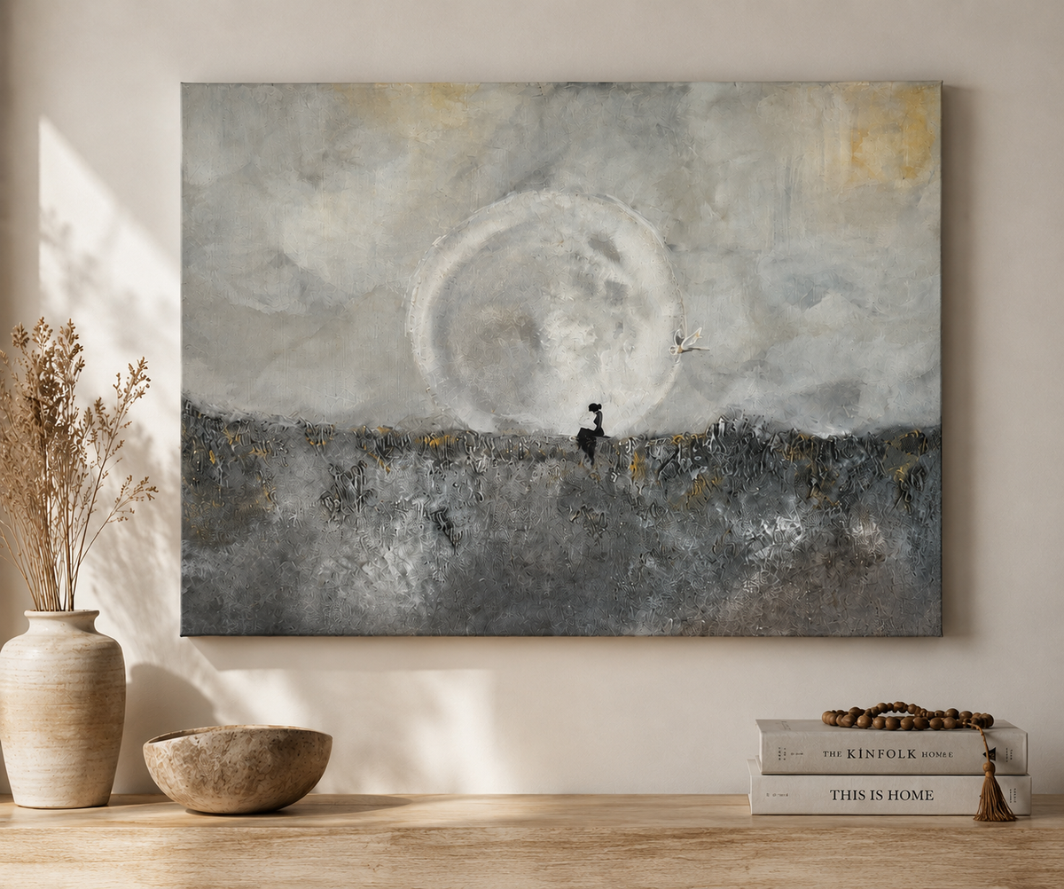 In the Company of the Moon | Original Painting